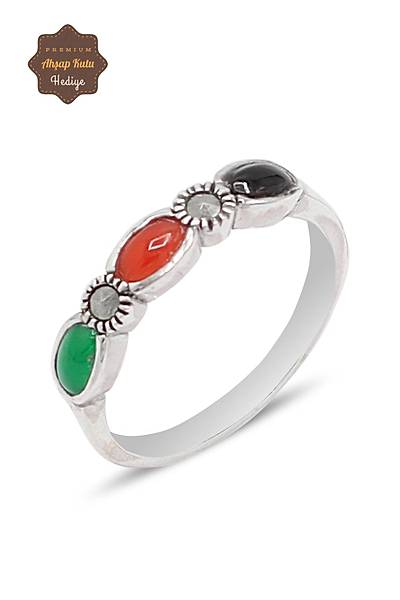 S�ra Ta�l� �� Ta� Model 925 Ayar G�m�� Markazit Kad�n Y�z�k 201024220