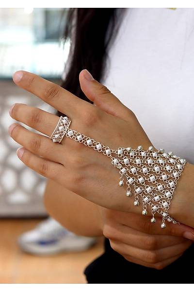 Y�resel Ki�ni� Tasar�m 8 S�ra Toplu Y�z�kl� �ahmeran G�m�� Bileklik 201024726