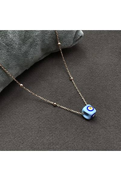 Yeni Toplu Model Nazar Boncuklu Bayan G�m�� Kolye
