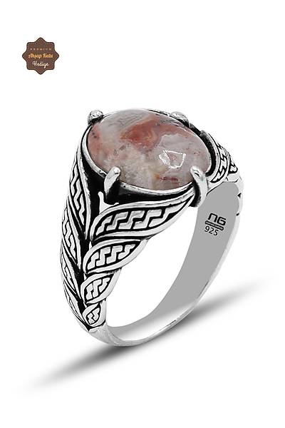 �istolit Ta�� Yaprak Model 925 Ayar G�m�� Erkek Y�z�k 201024816