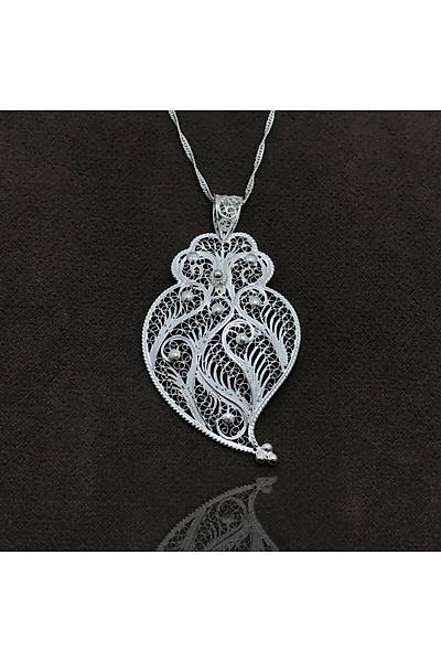 Bayku� Model Eli��ili�i Telkari G�m�� Bayan Kolye