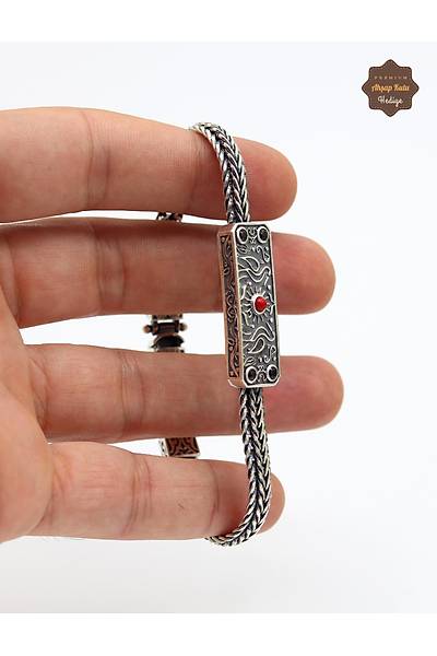 Yeni Model Cihan Albora Bilekli�i 925 Ayar Saf G�m�� Erkek Bileklik 201024940