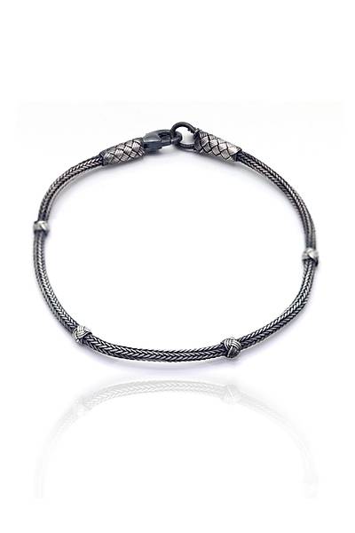 1000 Ayar Kazaziye G�m�� Oksitli Bileklik (Unisex) 201025696