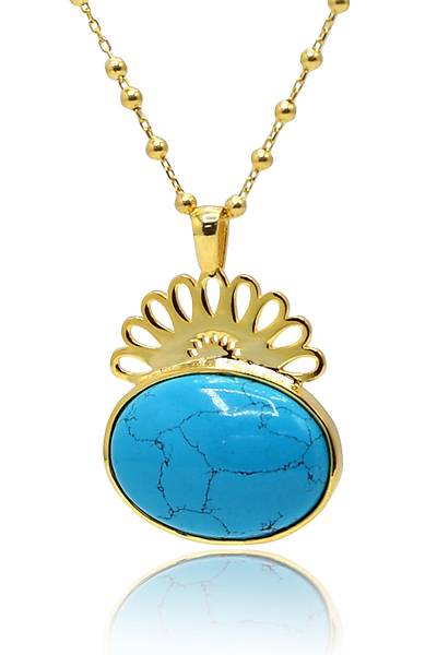 Halef Dizi G�zya�� Kolyesi 925 Ayar Saf G�m�� Telkari Kad�n Kolye 201024777