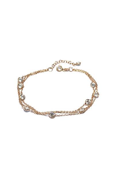 Zirkon S�ra Ta�l� Tasar�m Rose Hayalet Bayan G�m�� Bileklik