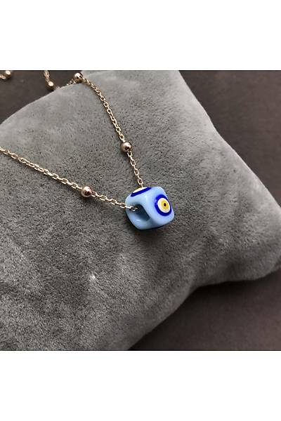 Yeni Toplu Model Nazar Boncuklu Bayan G�m�� Kolye