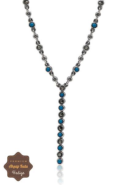 Firuze Ta�l� Su Yolu Model Markazit Ta�l� G�m�� Kad�n Gerdanl�k 201024295