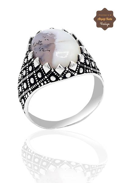 Havlit Ta�l� 925 Ayar G�m�� Erkek Y�z�k 201023772