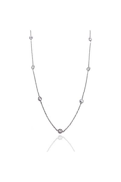 Zirkon Ta�l� Tasar�m Hayalet Bayan G�m�� Kolye