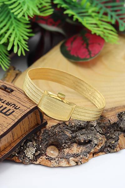 4 S�ra Trabzon Has�r� Alt�n Kaplama G�m�� Bileklik 201024320