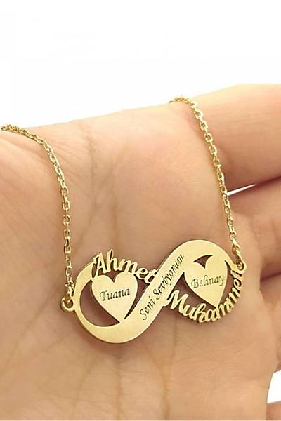 Kalp ve Sonsuzluk Model 925 Ayar G�m�� �simli Kolye 201021980