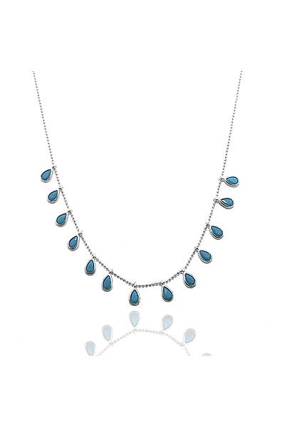 S�ral� Damla Model Bayan Hayalet G�m�� Kolye