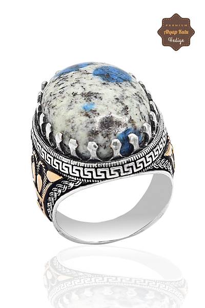 Kyanit Ta�l� 925 Ayar G�m�� Erkek Y�z�k 201023770