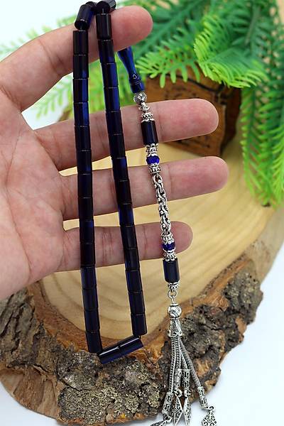 Parlament Mavisi Kesme Model S�kma Kehribar Tesbih 201024575