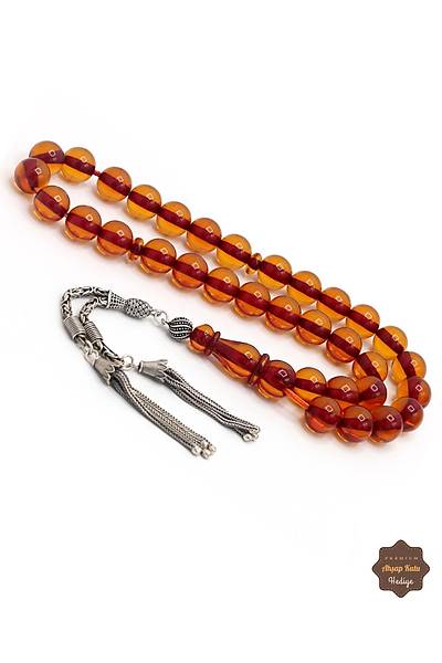 A��k Kahverengi B�y�k Boy K�re Kesim G�m�� P�sk�ll� Ate� Kehribar Tesbih 201024945