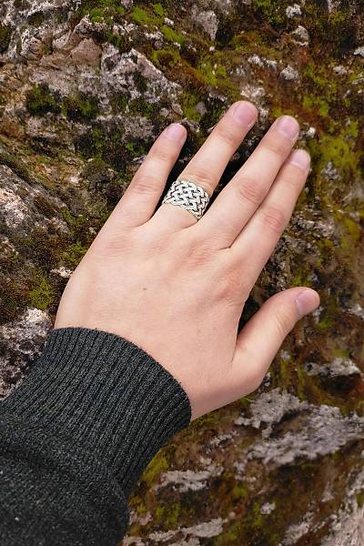 1000 Ayar G�m�� �rme Kazaziye Y�z�k (Unisex)