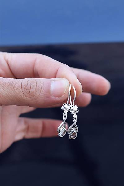 Zultanit Ta�l� Damla Model Oksitli Telkari G�m�� K�pe 201024768