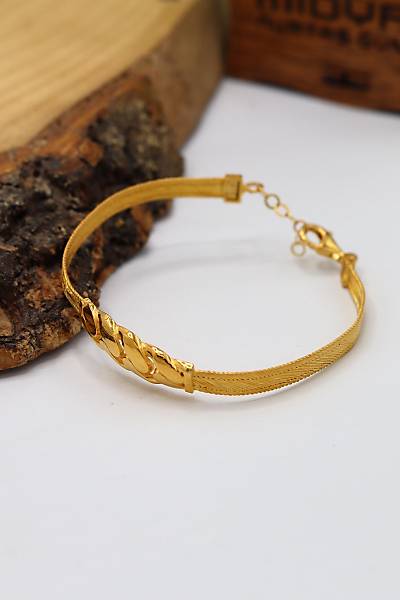 �rg� Desenli Trabzon Has�r� Alt�n Kaplama G�m�� Bileklik 201024321