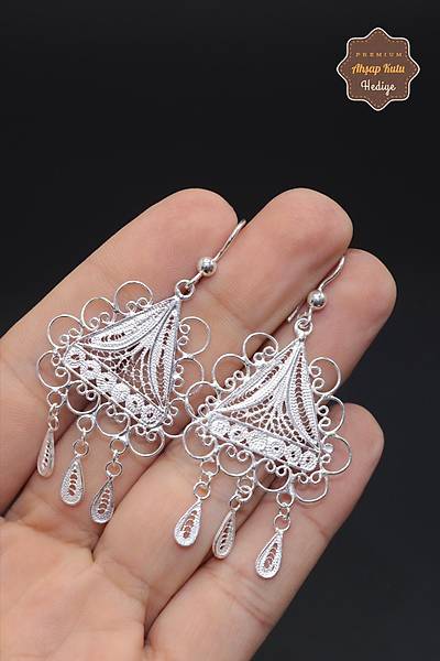 ��gen Tasar�m 925 Ayar G�m�� Telkari Kad�n K�pe 201023942