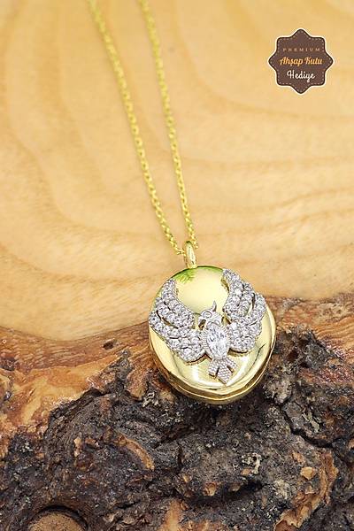 Alya Anka Kuu Altn Kaplama 925 Ayar Gm Kadn Kolye 201023891