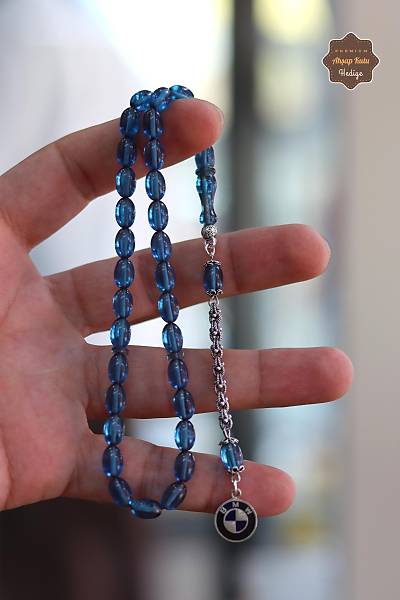 A��k Mavi Arpa Kesim G�m�� Logo P�sk�ll� Ate� Kehribar Tesbih 201024375