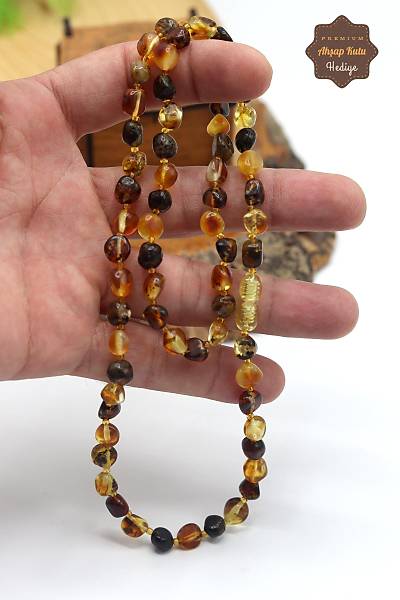 Fosilli Orijinal Ukrayna Damla Kehribar Bay Bayan Kolye 201023492