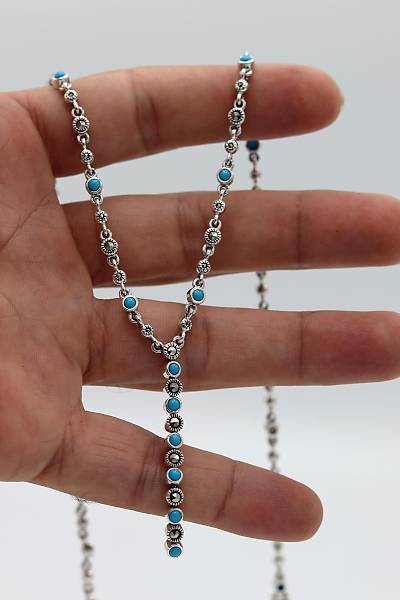 Firuze Ta�l� Su Yolu Model Markazit Ta�l� G�m�� Kad�n Gerdanl�k 201024295