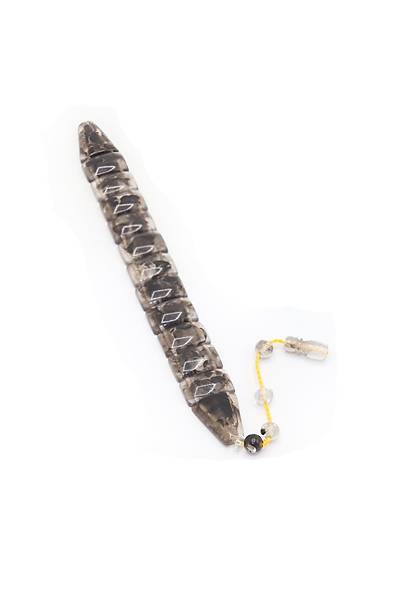 �effaf Siyah Hareli Renk D�z Kesim Toz Kehribar Bal�k Tesbih 201024696