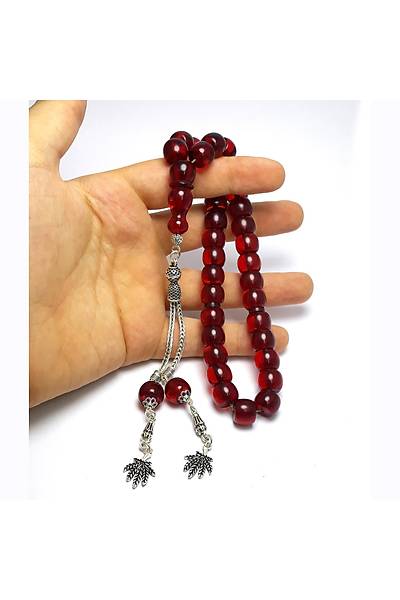 Yaprak Gm Pskll Tekerlek Kesim Ate Kehribar Tesbih