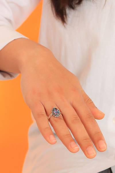Misik Topaz Taşlı Damla Model Markazit Gümüş Yüzük 201020387