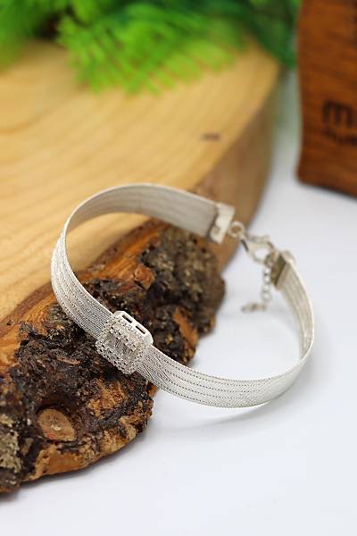 Zirkon Ta�l� Baget Model 4 S�ra Trabzon Has�r� G�m�� Kad�n Bileklik 201024325