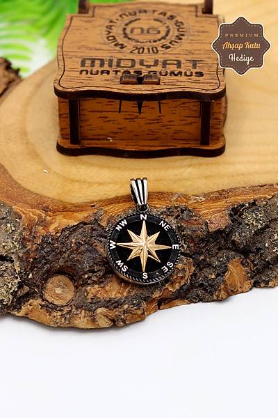 Pusula Model 925 Ayar Gm Erkek Kolye 201024606