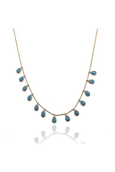 S�ral� Damla Model Bayan Hayalet G�m�� Kolye