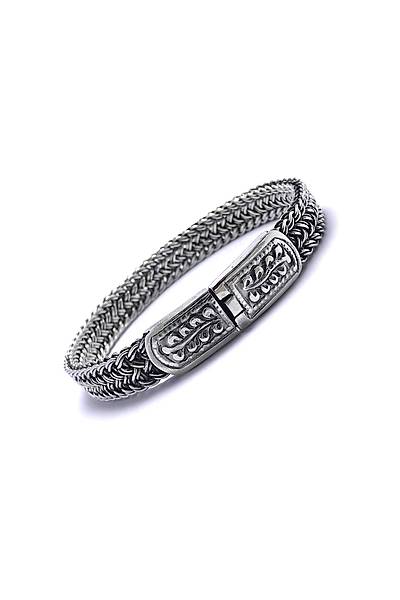 K�rk Ayak Model 925 Ayar Erkek G�m�� Bileklik