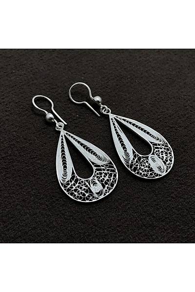 Damla Model Eli��ili�i Telkari G�m�� Bayan K�pe