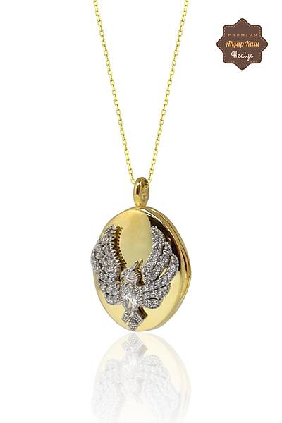 Alya Anka Kuu Altn Kaplama 925 Ayar Gm Kadn Kolye 201023891