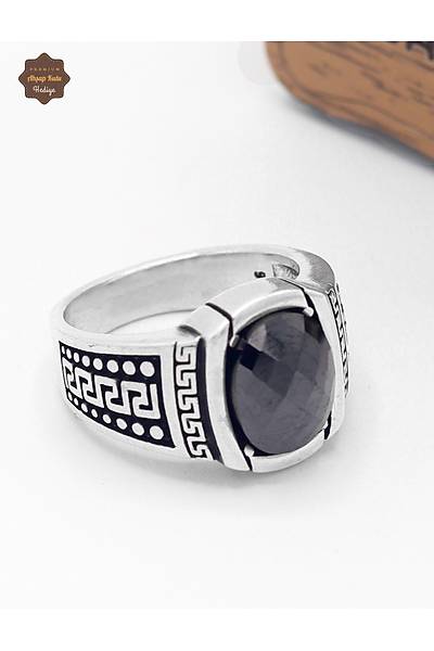 Siyah Zirkon Ta�l� Artuklu Model 925 Ayar G�m�� �ocuk Y�z��� 201025385