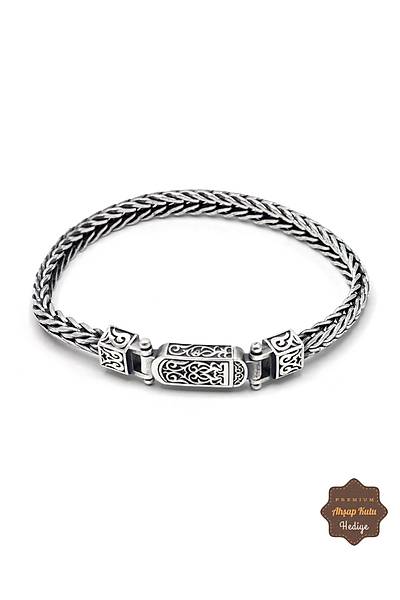 Has�r �rg� Model 925 Ayar Saf G�m�� Erkek Bileklik 201024706