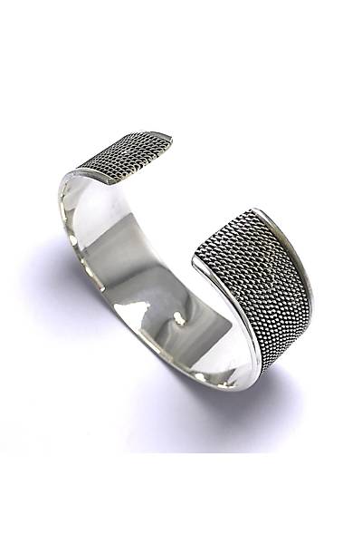 S�k Zincir ��lemeli  Ayarlanabilir 925 Ayar Unisex G�m�� Bilezik