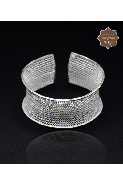 Y�resel Nokta Desenli Model Telkari G�m�� Kad�n Bilezik 201024633