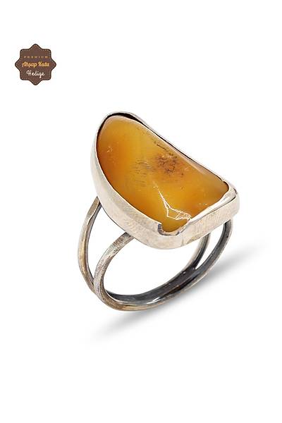 Orijinal Kehribar Ta�l� Mekik Model G�m�� Kad�n Y�z�k 201024980