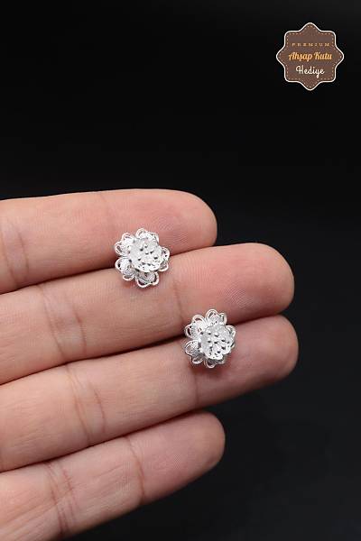 �i�ek Tasar�m 925 Ayar G�m�� Telkari Kad�n K�pe 201023949