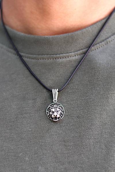 Aslan Kafas� Model 925 Ayar G�m�� Erkek Kolye 201024345