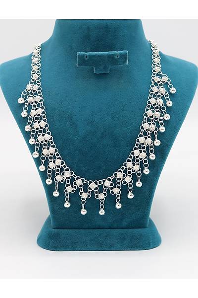 Tam 2 S�ral� Toplu Ki�ni� Model Telkari 925 Ayar G�m�� Gerdanl�k 201024780