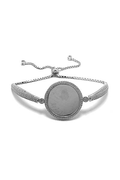 Zirkon Ta�l� Asans�rl� Bayan G�m�� Bileklik