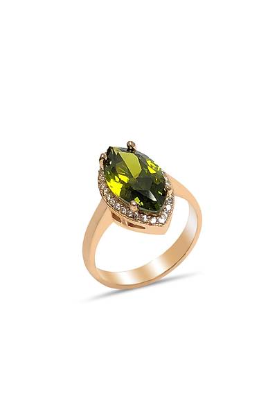 Peridot Tal ekik Rose Kaplama Bayan Gm Yzk