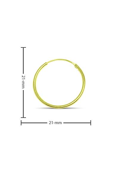 Halka Model Alt�n Kaplama Bayan G�m�� K�pe 21mm (XXL) 201017899
