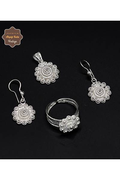 Bereket Model 925 Ayar Gm Telkari Kadn l Set 201024674