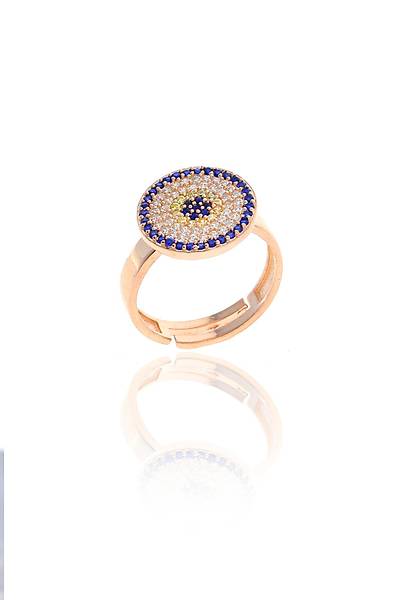 Nazar Boncu�u Tasar�m Safir Zirkon Ta�l� Roslu Kad�n Y�z�k (M) 201025062