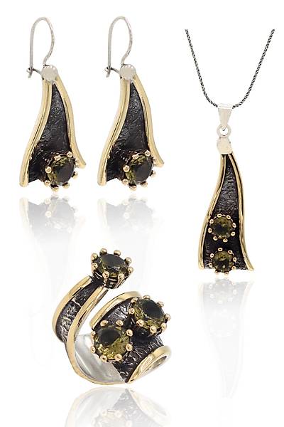 Zultanit Ta�l� Sallant�l� Model El i��ili�i Otantik G�m�� ��l� Set 201024123